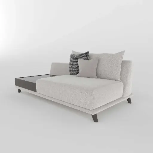 Vincent Tuxedo Duo Sofa (Off-Grey-Jute)