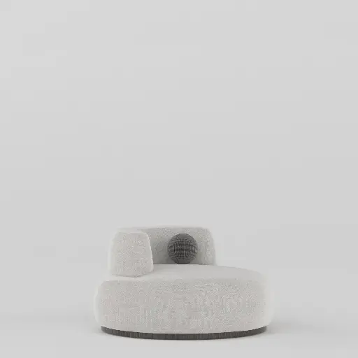 كرسي الصالة فنسنت توكسيدو (جوت رمادي فاتح)