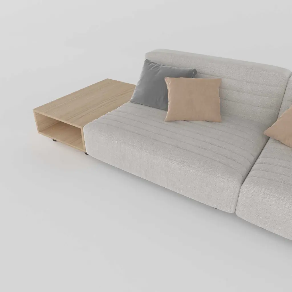 Vincent Toaster Duo Sofa (Off-Grey-Jute)