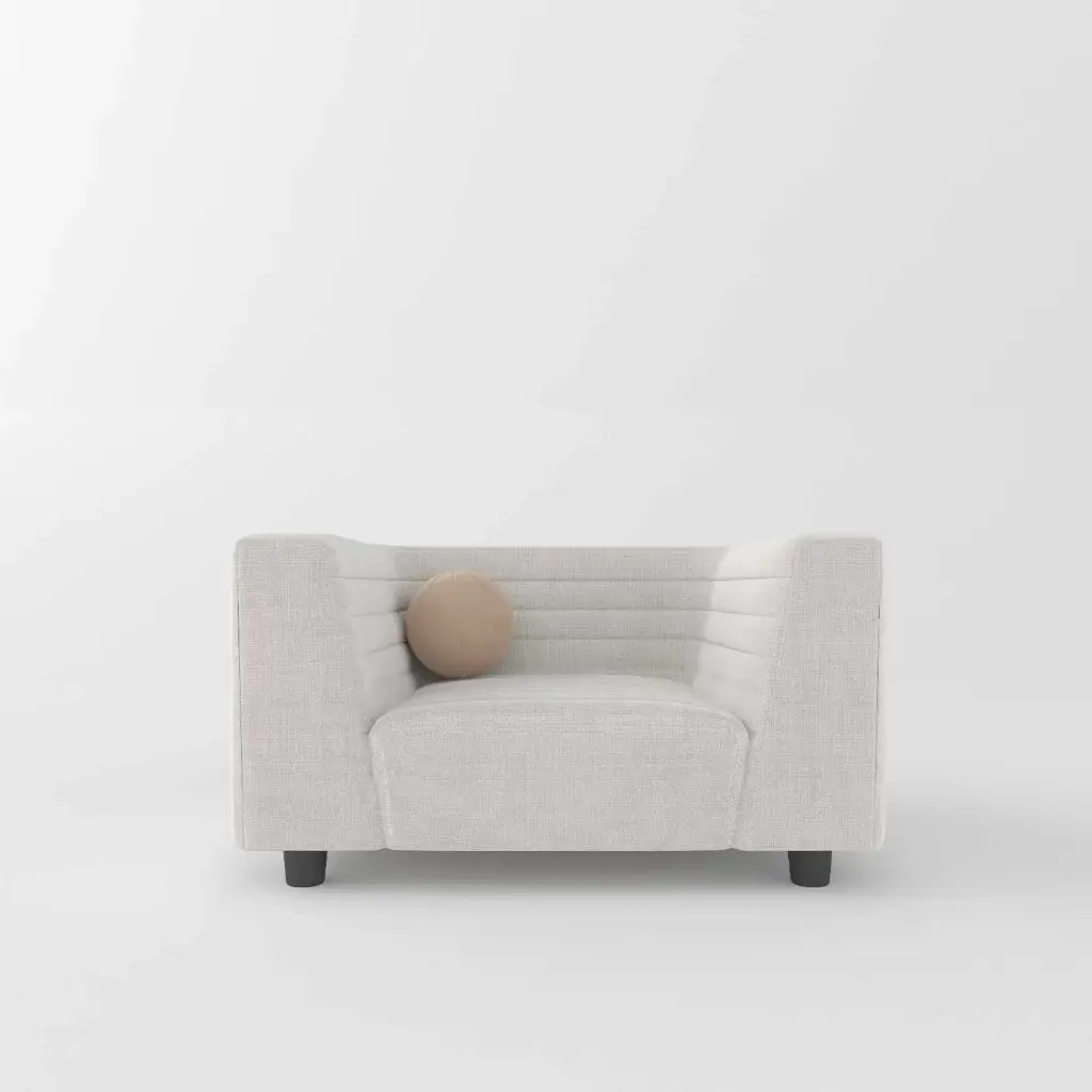 Toaster lounge Chair (Off-Grey-Jute)