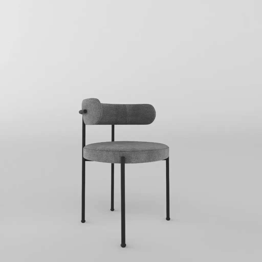 Halo Noir Dining Chair (مخمل غامق)