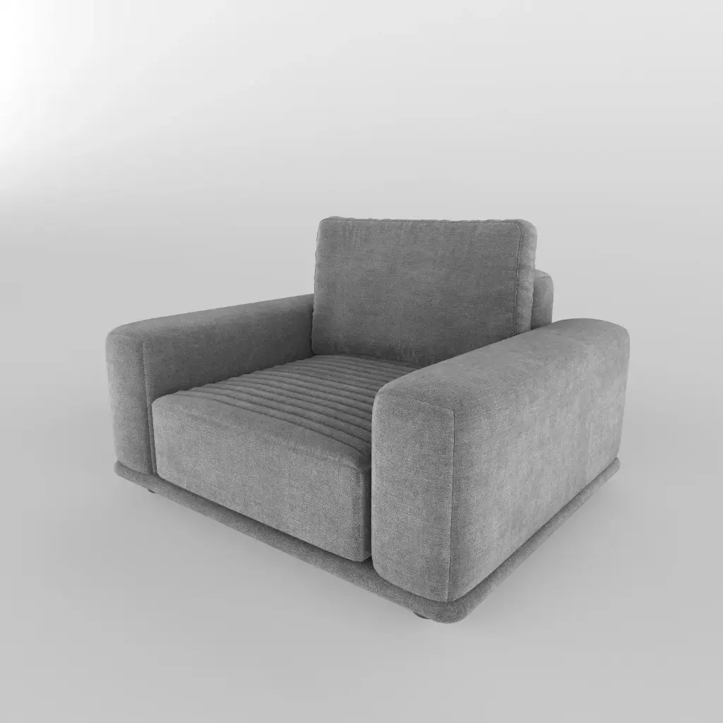 Satteld Wood Lounge Chiar (dark velvet)
