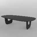 Obsidian Arc Dining Table