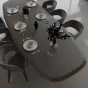 Obsidian Arc Dining Table
