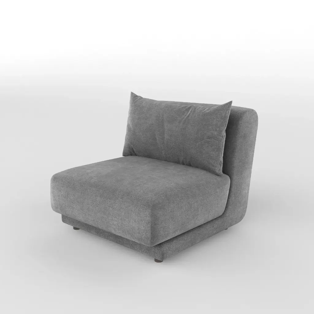Cloud Sunk lounge Chair (dark velvet)