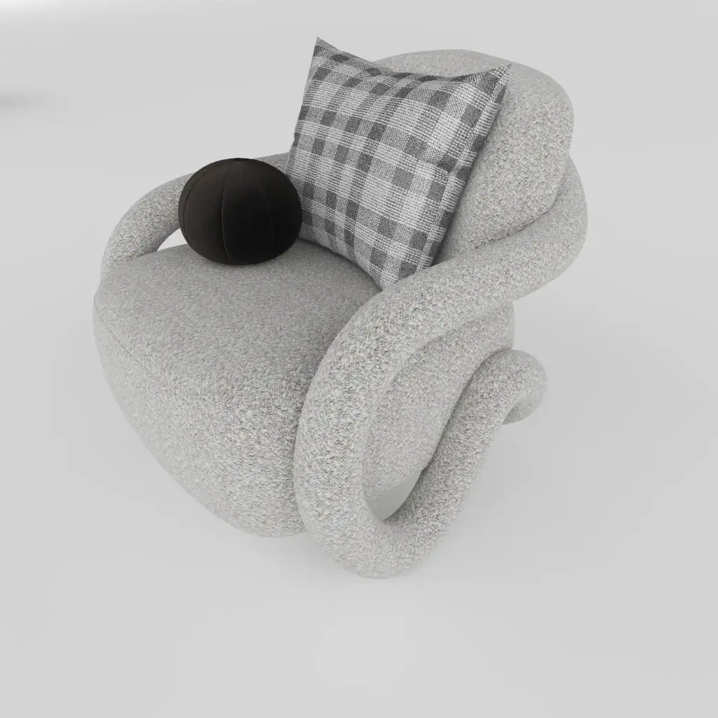 Camaleonda lounge Chair (Grey-Boucle)