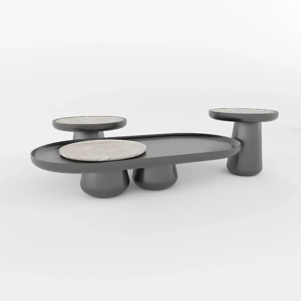 طاولة القهوة ترافرتين (Black)