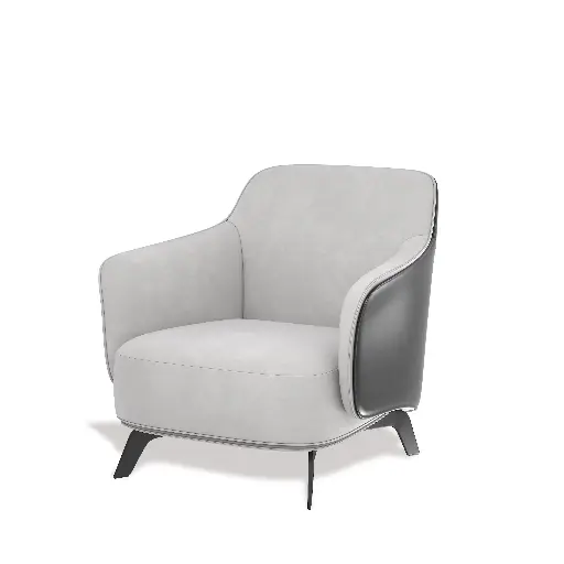 Leather Back Armchair