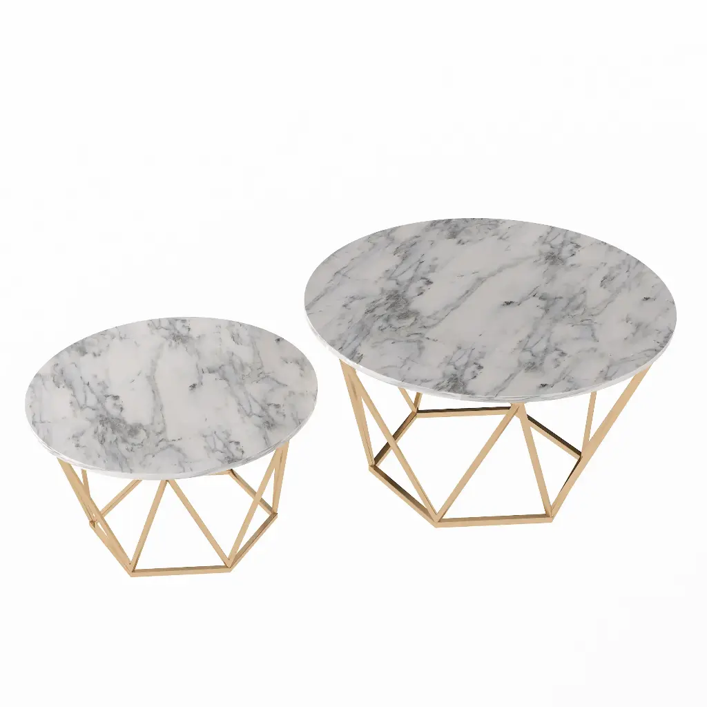  Marble Nesting Coffee Table 