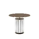  Round Slate Side Table 