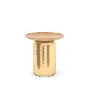 Golden Column Side Table