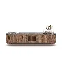 طاولة التلفاز الحافة السوداء