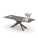 Criss Cross Stone Dining Table