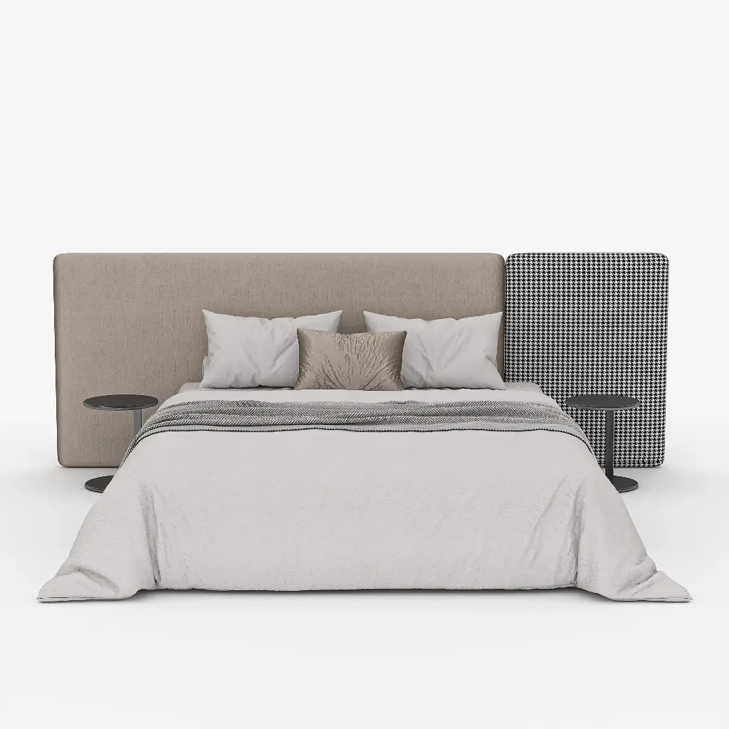 Duotone Bed (Brown-velvet)