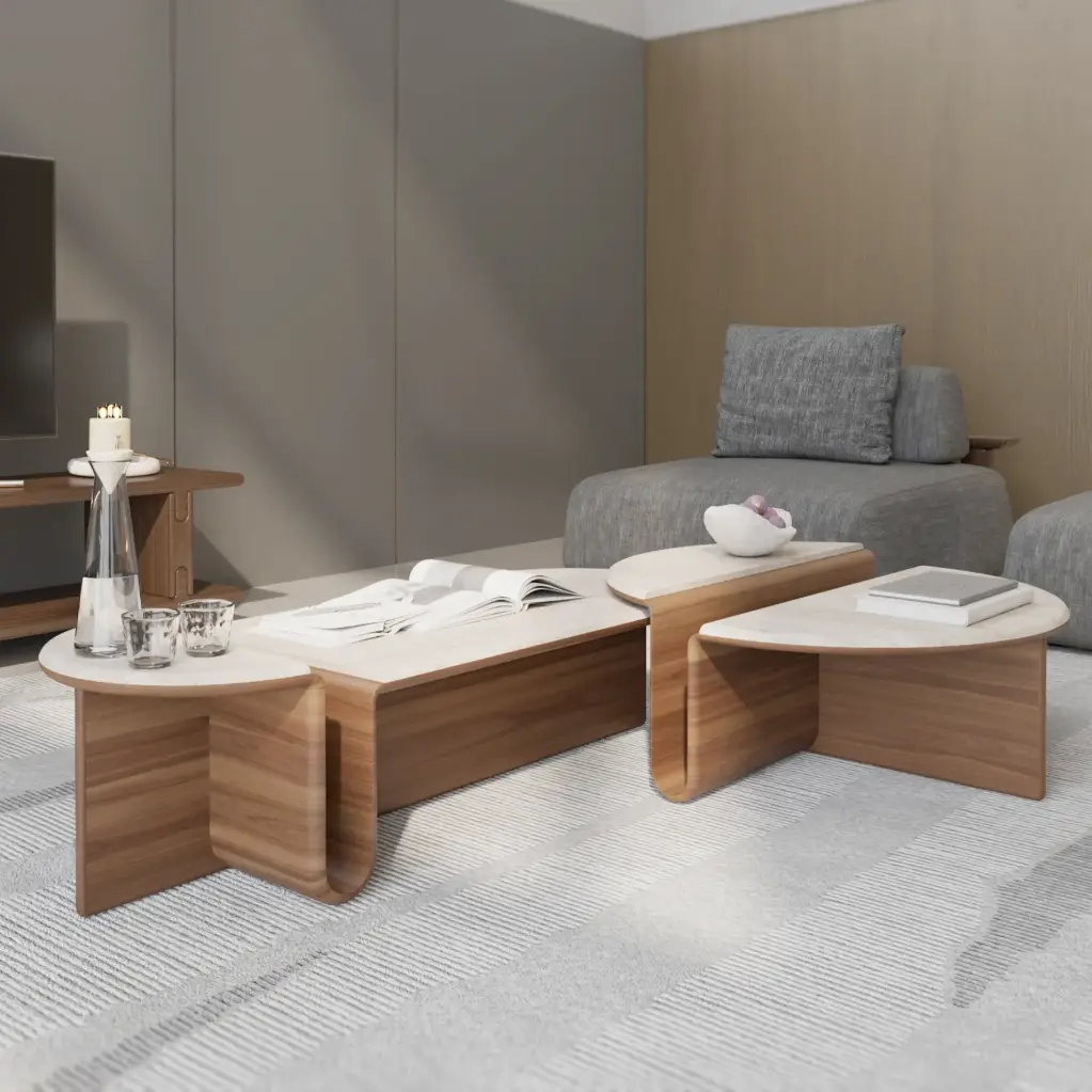 مجموعة طاولات القهوة ذا فولد