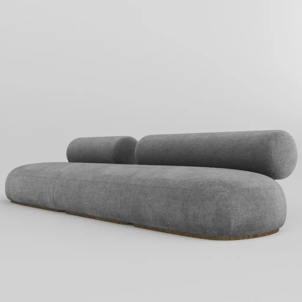 Round Armless Sofa