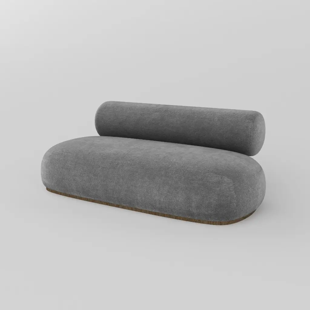 Round Armless Duo sofa