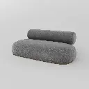 Round Armless Duo sofa