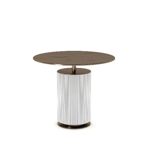  Round Slate Side Table 