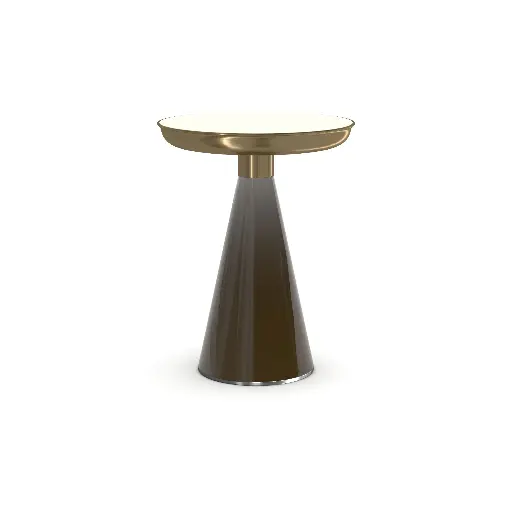 White Stone Side Table