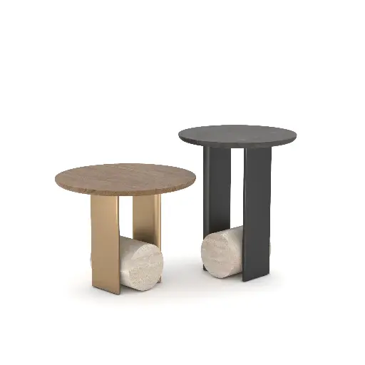 Stone Base Side Table
