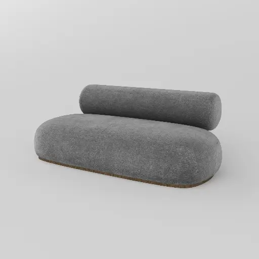 Round Armless Duo sofa