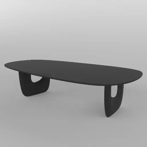 Obsidian Arc Dining Table